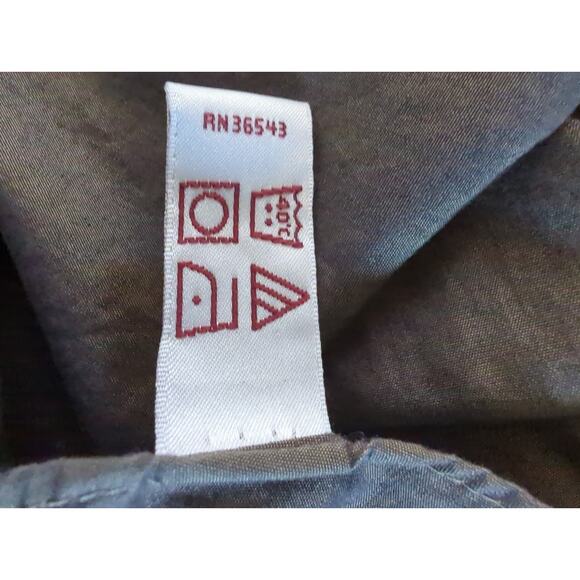 Etienne Aigner Dark Gray Button Up Oxford Dress Shirt Men's Size 16 1/2 32/33 - Picture 5 of 7